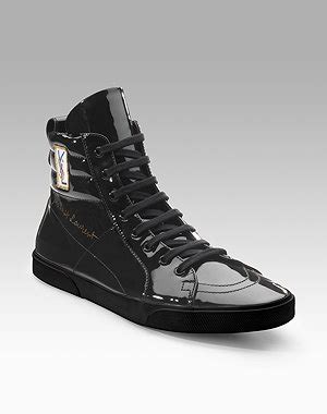 ysl rolling high top patent sneakers|SNEAKERS .